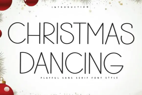 Christmas Dancing Font