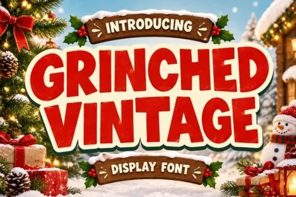 Grinched Vintage Font