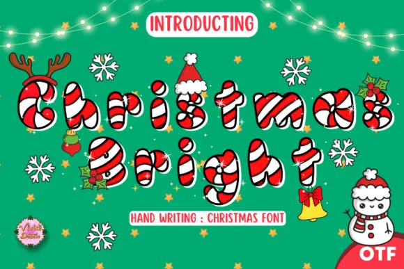 Christmas Bright Candy Font