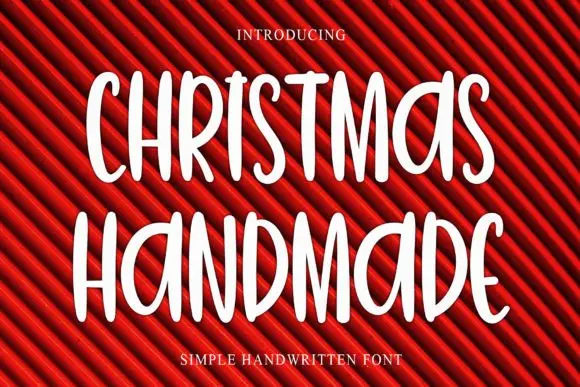 Christmas Handmade Font