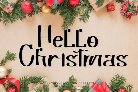 Hello Christmas Font
