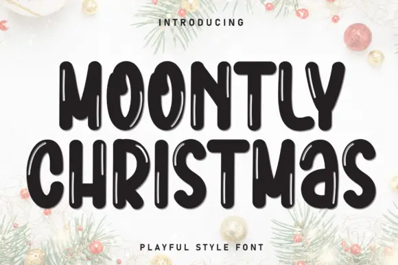 Moontly Christmas Font