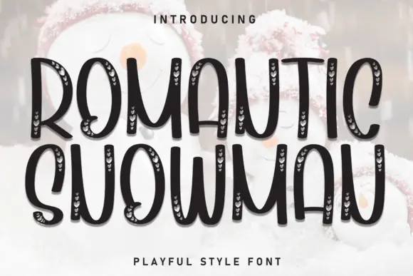Romantic Snowman Font