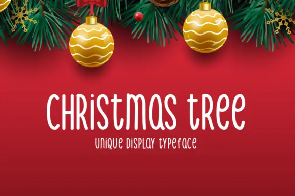 Christmas Tree Font