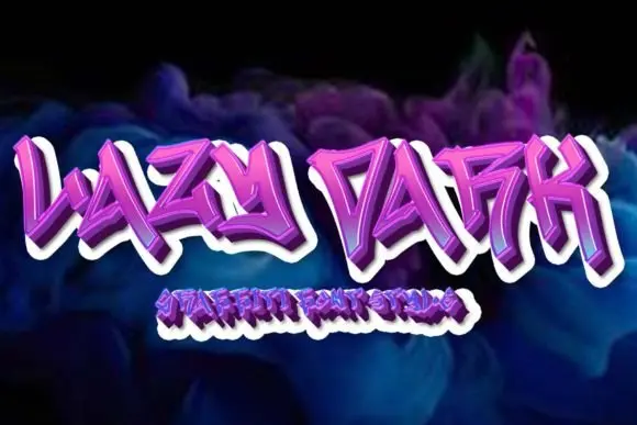 Lazy Dark Font