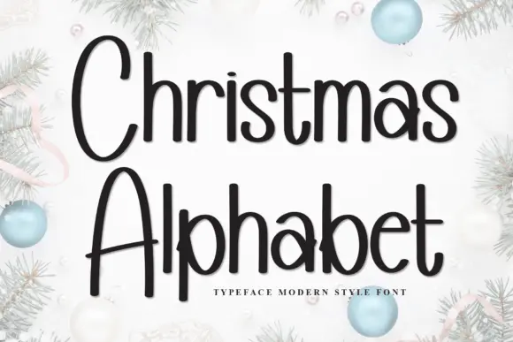 Christmas Alphabet Font