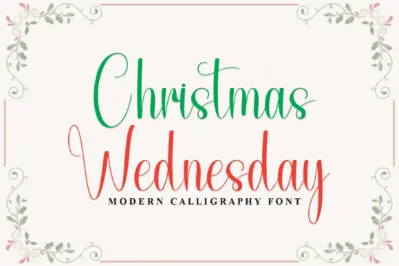 Christmas Wednesday Font