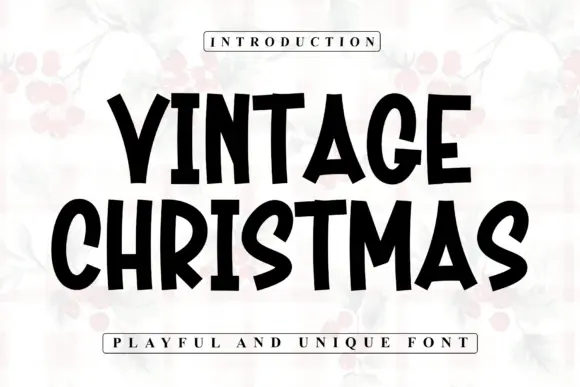 Vintage Christmas Font