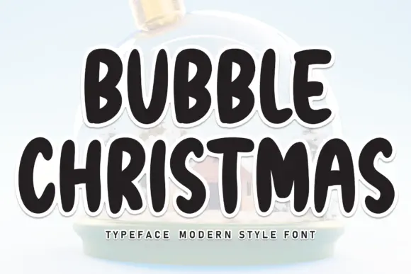 Bubble Christmas Font