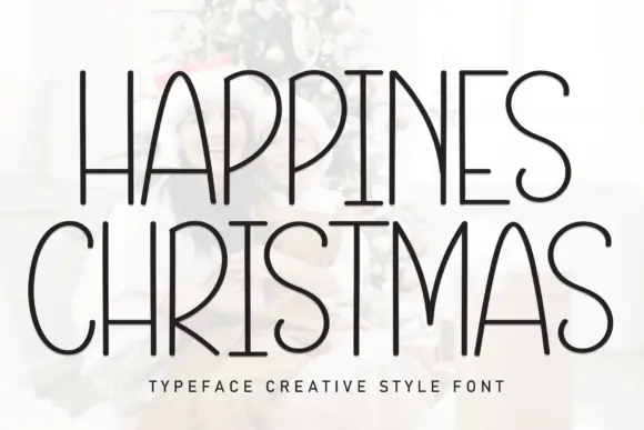 Happines Christmas Font