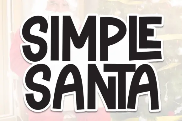 Simple Santa Font