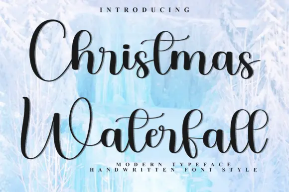 Christmas Waterfall Font