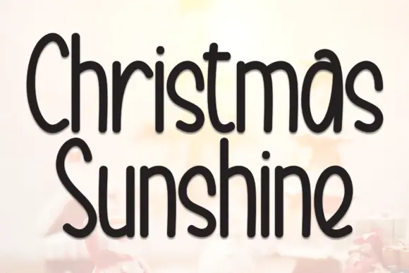 Christmas Sunshine Font