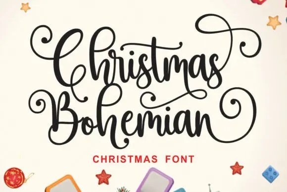 Christmas Bohemian Font