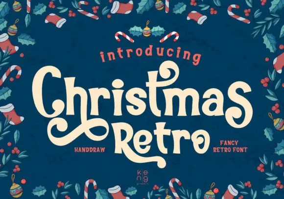 Christmas Retro Font