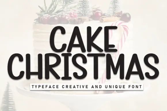 Cake Christmas Font