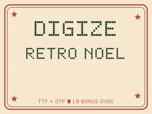 Retro Noel Font