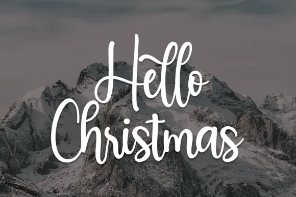 Hello Christmas Font