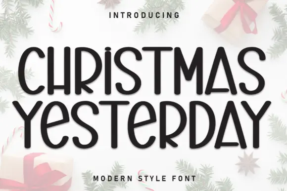 Christmas Yesterday Font