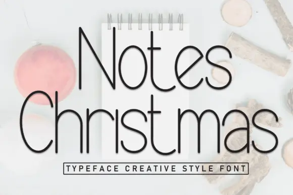 Notes Christmas Font