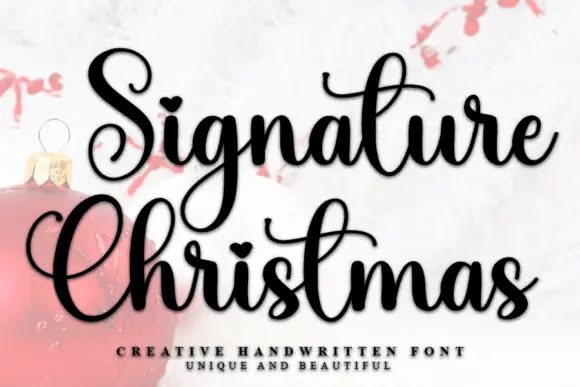Signature Christmas Font