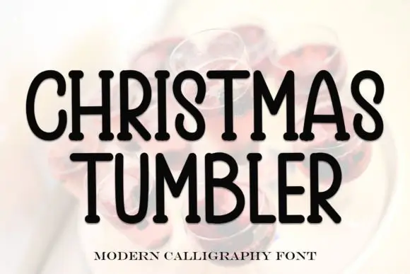 Christmas Tumbler Font