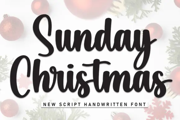 Sunday Christmas Font