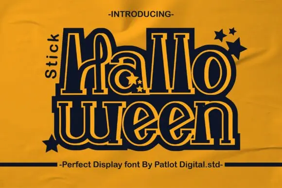 Halloween Stick Font
