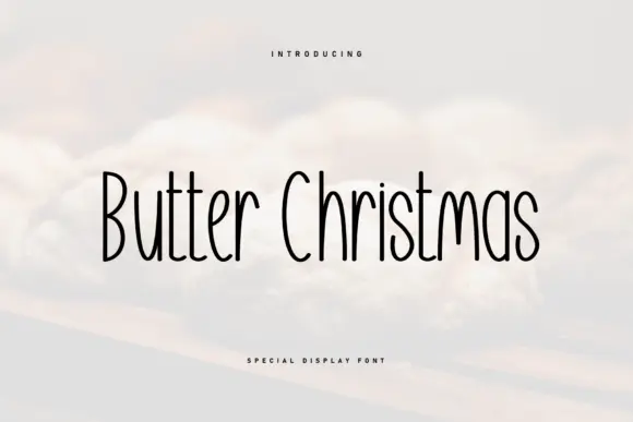 Butter Christmas Font