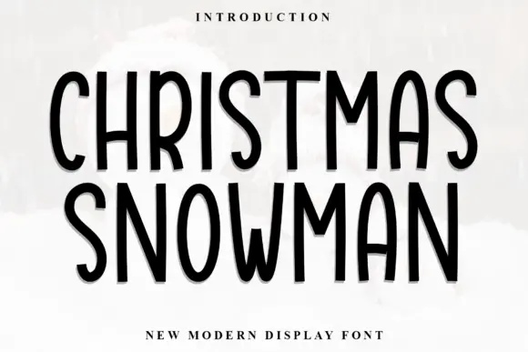 Christmas Snowman Font