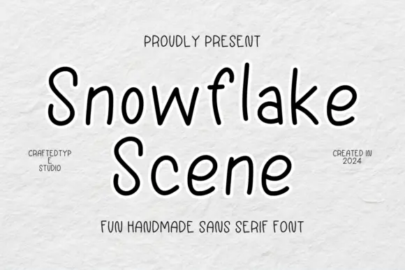 Snowflake Scene Font