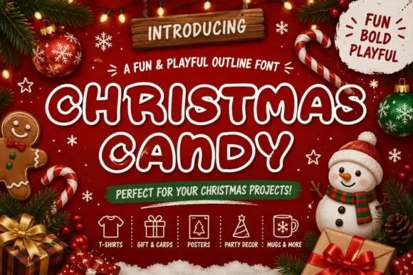 Christmas Candy Font